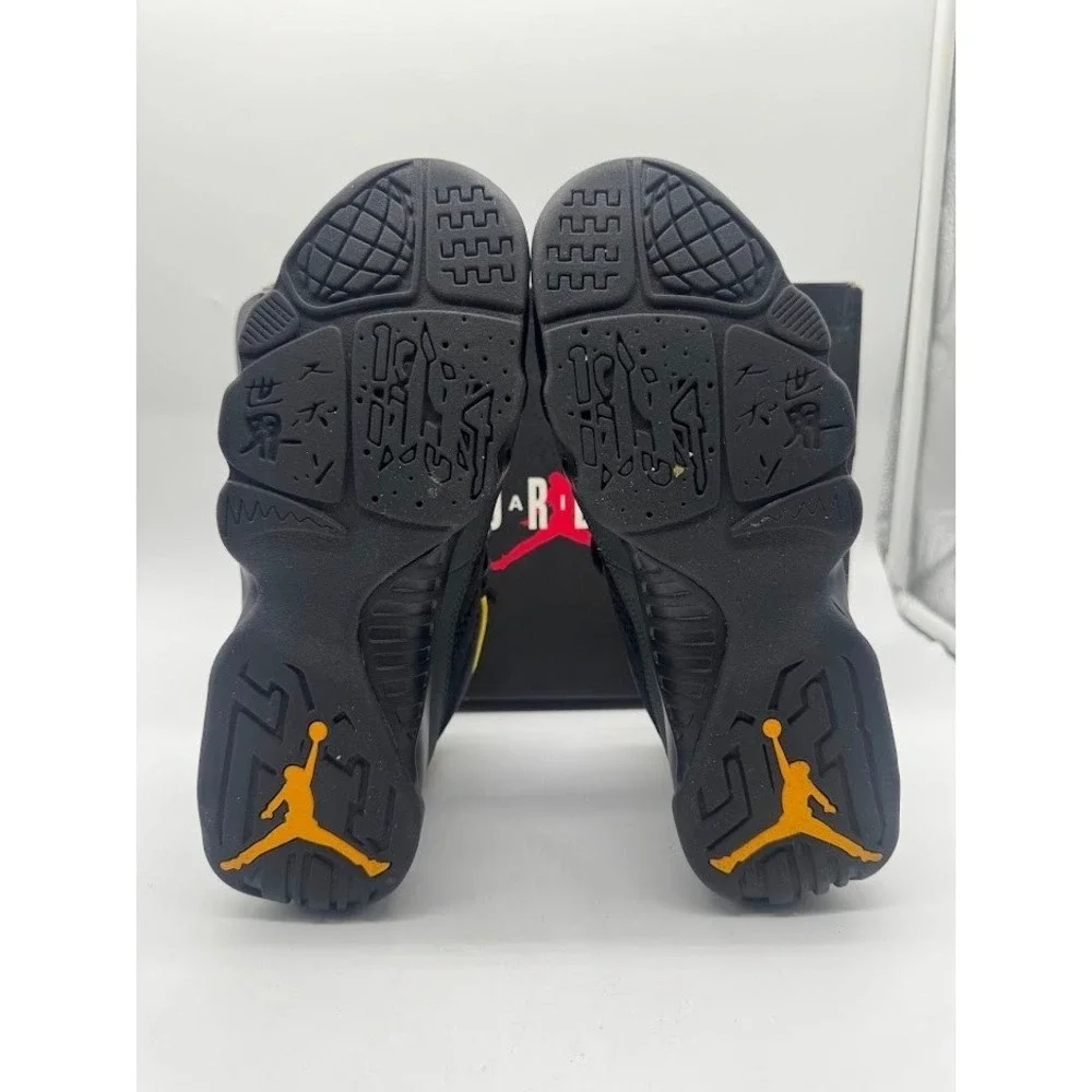 Air Jordan 9 Retro GS Black University Gold 302359-070 Kids Size 7Y Sneakers